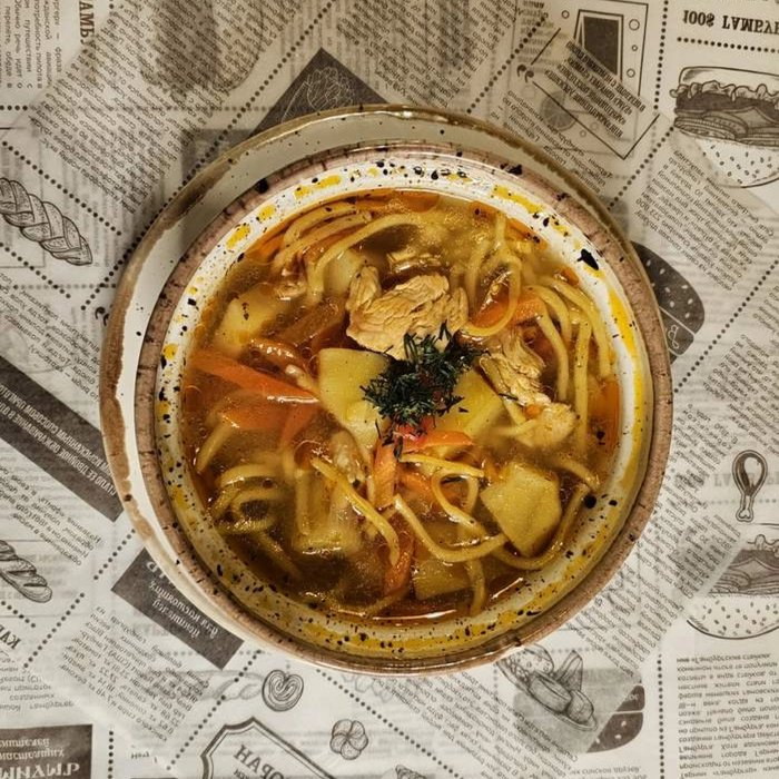 Куриный лапша суп