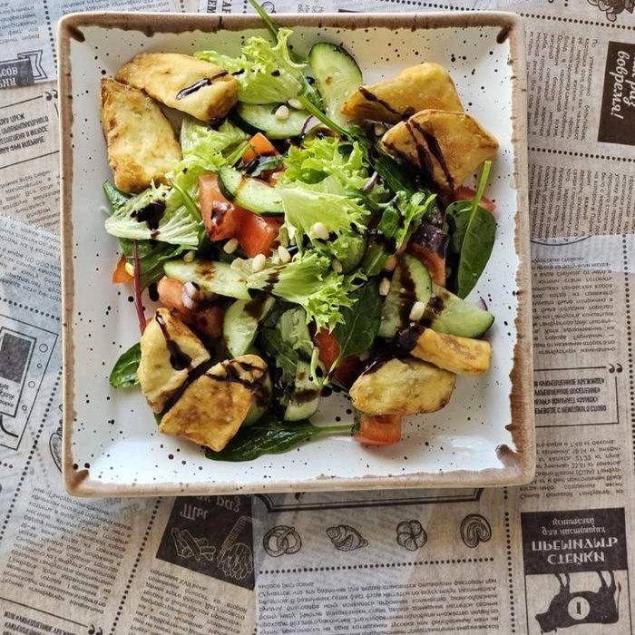 С хрустящими баклажанами